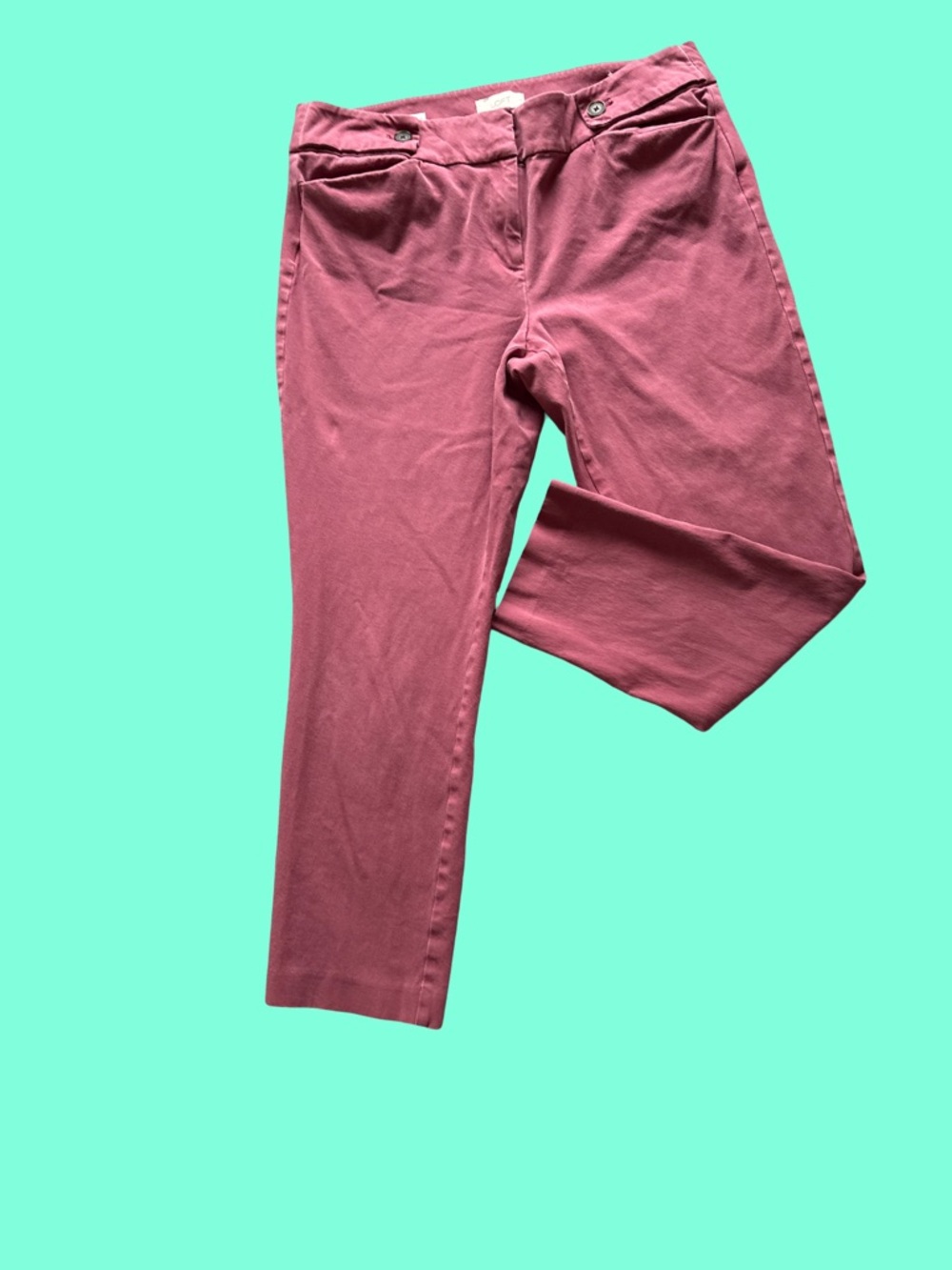 LOFT Slim Stretch Pants in Mauve Pink